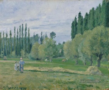 Camille Pissarro Werke - Heuernte 1874 Camille Pissarro